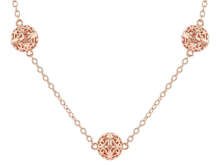 Copper Station Necklace