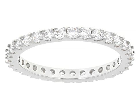 White Cubic Zirconia Rhodium Plated Ring and Stud Set 13.28ctw
