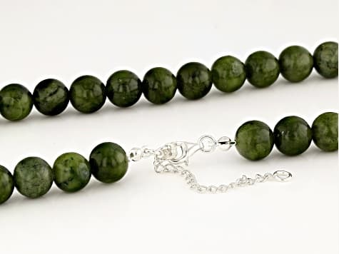 Connemara Marble Beaded Sterling Silver Necklace