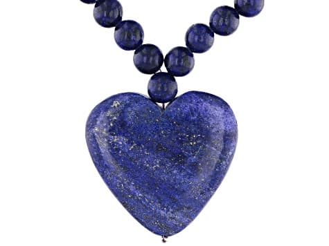 Blue Lapis Lazuli Sterling Silver Necklace