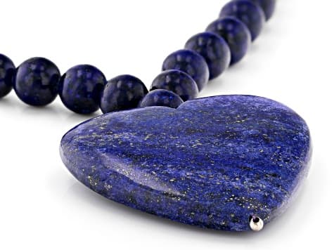 Blue Lapis Lazuli Sterling Silver Necklace