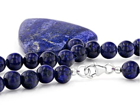 Blue Lapis Lazuli Sterling Silver Necklace