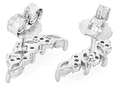 Moissanite Platineve Earrings 1.30ctw DEW