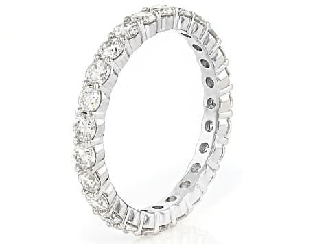 Moissanite Platineve Eternity Band 1.50ctw DEW