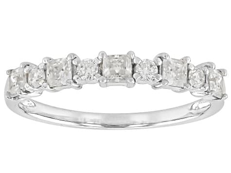 Moissanite Platineve® Band Ring 0.62ctw DEW