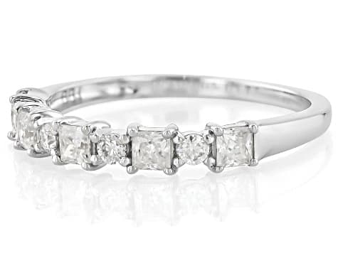 Moissanite Platineve® Band Ring 0.62ctw DEW