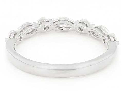 Moissanite Platineve Band Ring 0.66ctw DEW