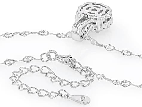 Moissanite Platineve Pendant with Chain 1.16ctw DEW