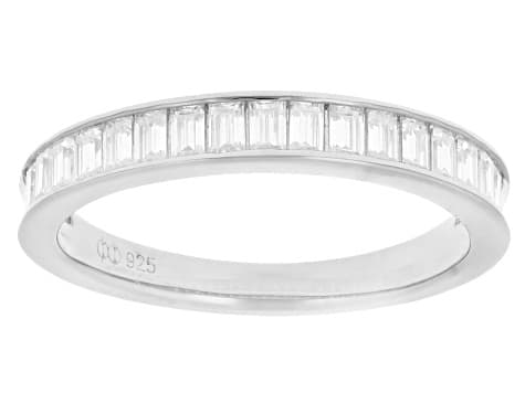 Moissanite Platineve Band Ring 0.68ctw DEW