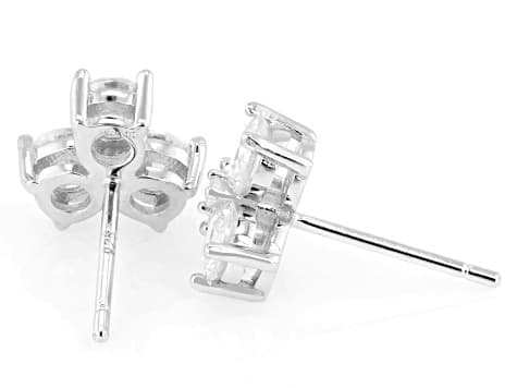 Moissanite Platineve® Clover Earrings 1.42ctw DEW