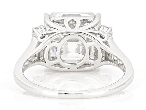 Moissanite Platineve Cockatil Ring 5.91ctw DEW