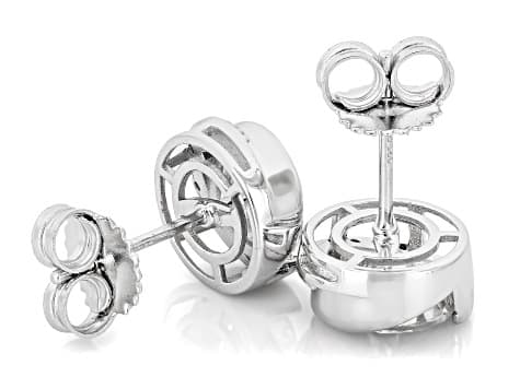 Moissanite Platineve Stud Earrings 2.48ctw DEW.