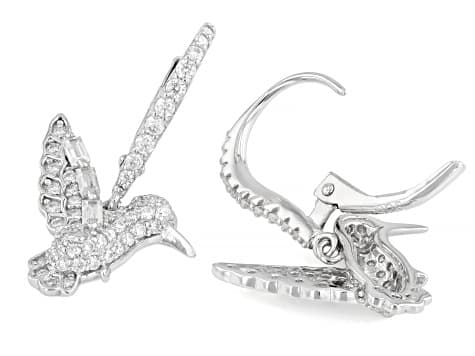 Moissanite Platineve Hummingbird Earrings 1.42ctw DEW