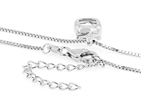 MOISSANITE FIRE® 4.00CTW DEW PLATINEVE® & 14K YG OVER SILVER PENDANT AND BOX CHAIN