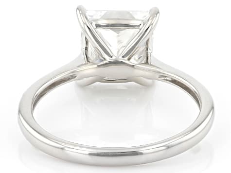 Certified White Lab-Grown Diamond H SI Platinum Solitaire Ring 3.00ct