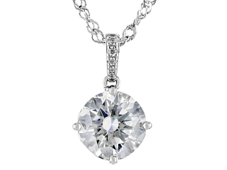 Moissanite Platineve Pendant 2.74ctw DEW