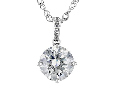 Moissanite Platineve Pendant 2.74ctw DEW