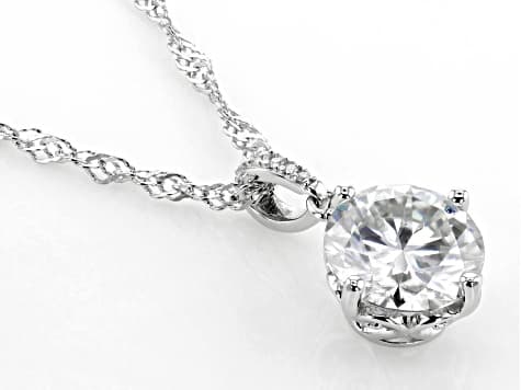 Moissanite Platineve Pendant 2.74ctw DEW