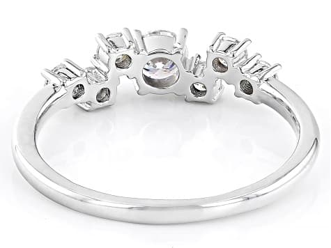 Moissanite Platineve Ring .59ctw DEW