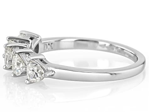 Moissanite Platineve Band Ring 0.70ctw DEW.