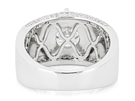 Moissanite Platineve Ring 2.95ctw DEW.