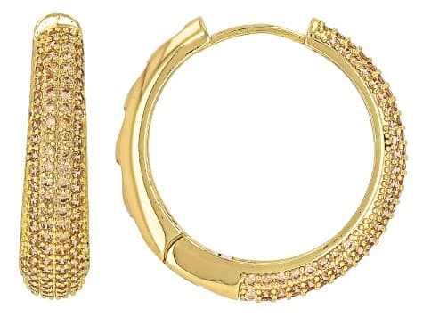 Multi-Color Crystal Tri-Tone Hoop Earring Set of 3