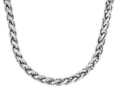 Crystal & Enamel Silver Tone Heart Shape Patriotic Necklace