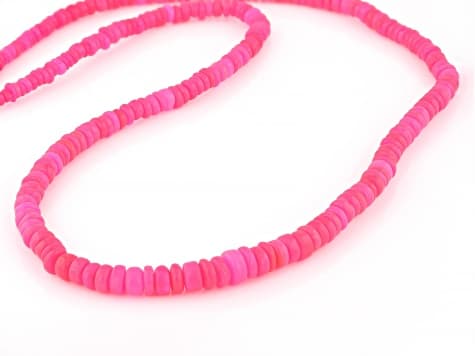 Pink Ethiopian Opal Rhodium Over Sterling Silver Necklace