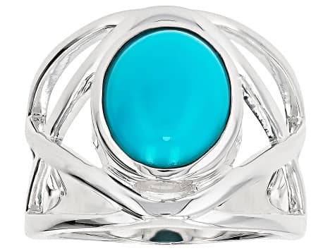 Blue Sleeping Beauty Turquoise Sterling Silver Ring
