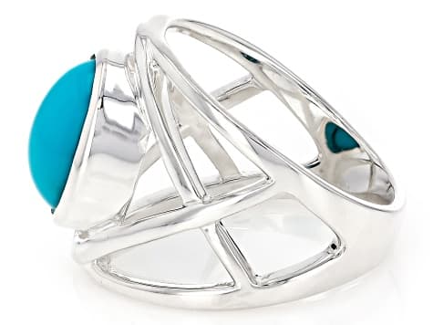 Blue Sleeping Beauty Turquoise Sterling Silver Ring