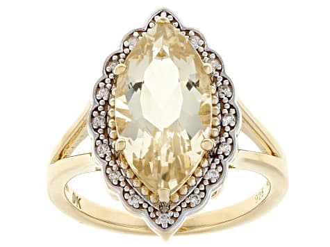 Candlelight Labradorite 18K Yellow Gold Over Sterling Silver Ring 3.09ctw