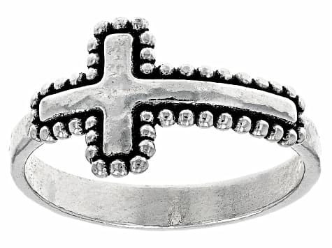Sterling Silver Cross Ring