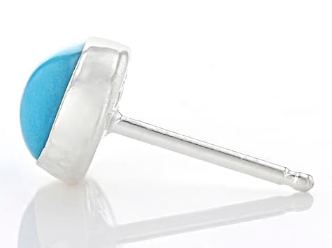 Blue Sleeping Beauty Turquoise Sterling Silver Earring Set Of Two Pairs