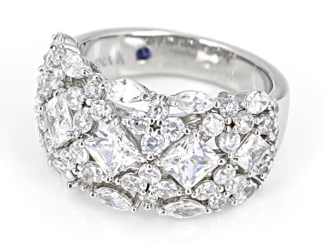 White Cubic Zirconia Platineve® Ring 5.09ctw