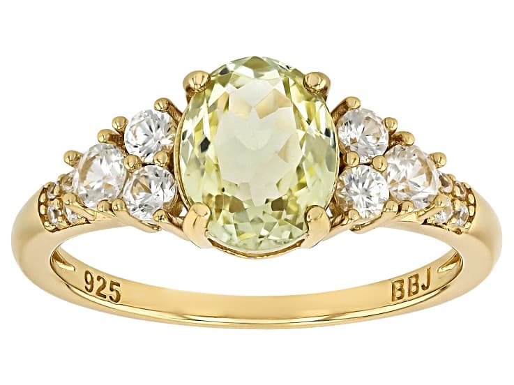 Sillimanite 18k Yellow Gold Over Sterling Silver Ring 2.36ctw