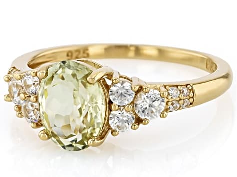 Sillimanite 18k Yellow Gold Over Sterling Silver Ring 2.36ctw