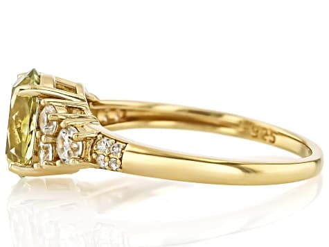 Sillimanite 18k Yellow Gold Over Sterling Silver Ring 2.36ctw