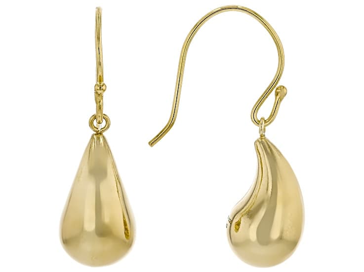 10K Gold Filled Teardrop Dangle Earrings