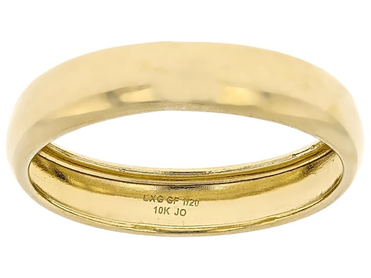 10K Gold Filled Polished Band Ring 4mm