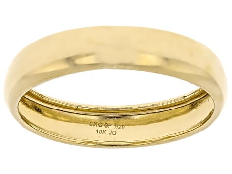 10K Gold Filled Polished Band Ring 4mm