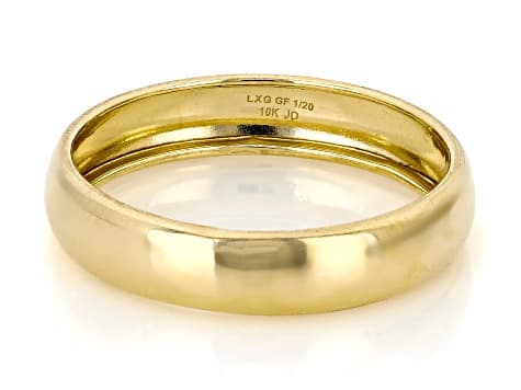 10K Gold Filled Polished Band Ring 4mm