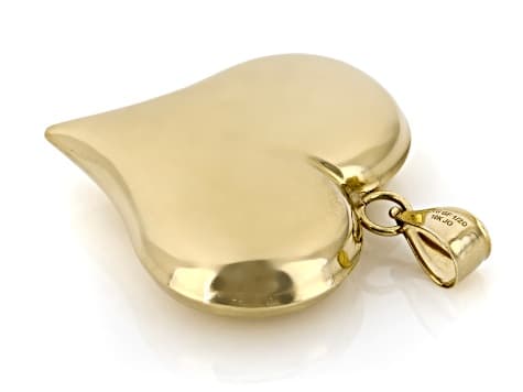 10K Gold Filled Polished Puff Heart Pendant