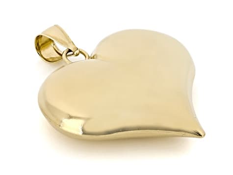 10K Gold Filled Polished Puff Heart Pendant