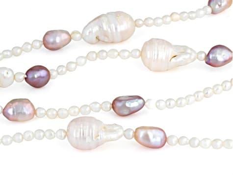 Genusis™ Multi-Color Cultured Freshwater Pearl 36 Inch Strand Necklace