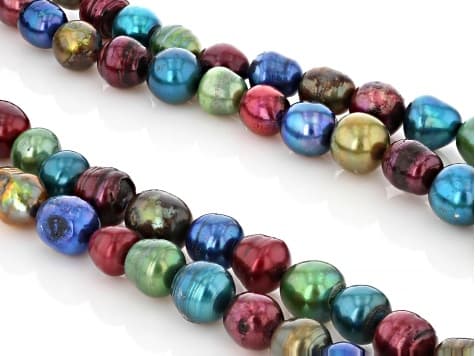 Multi-Color Cultured Freshwater Pearl 48 Inch Endless Strand Necklace