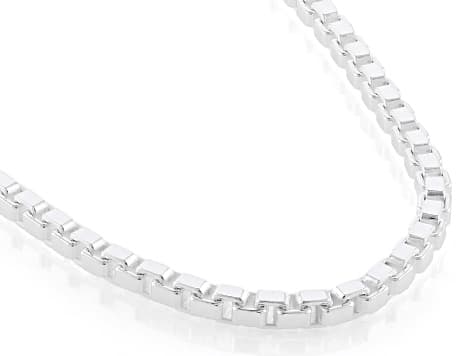 Sterling Silver 2.8mm Box 18" Chain