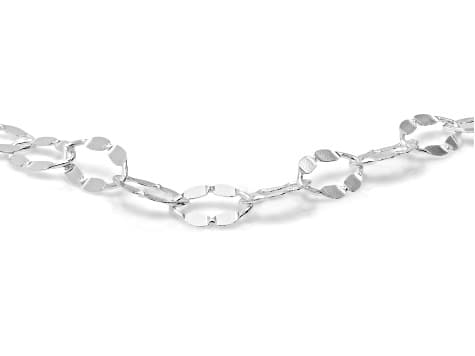 Sterling Silver 6mm Oval Mirror Link