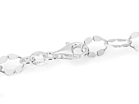Sterling Silver 6mm Oval Mirror Link
