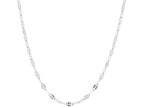 Sterling Silver Twisted Mirror Chain Necklace Set of 6