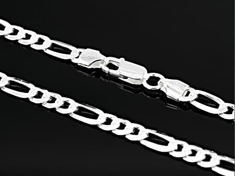 Sterling Silver 6mm Figaro 24 Inch Chain